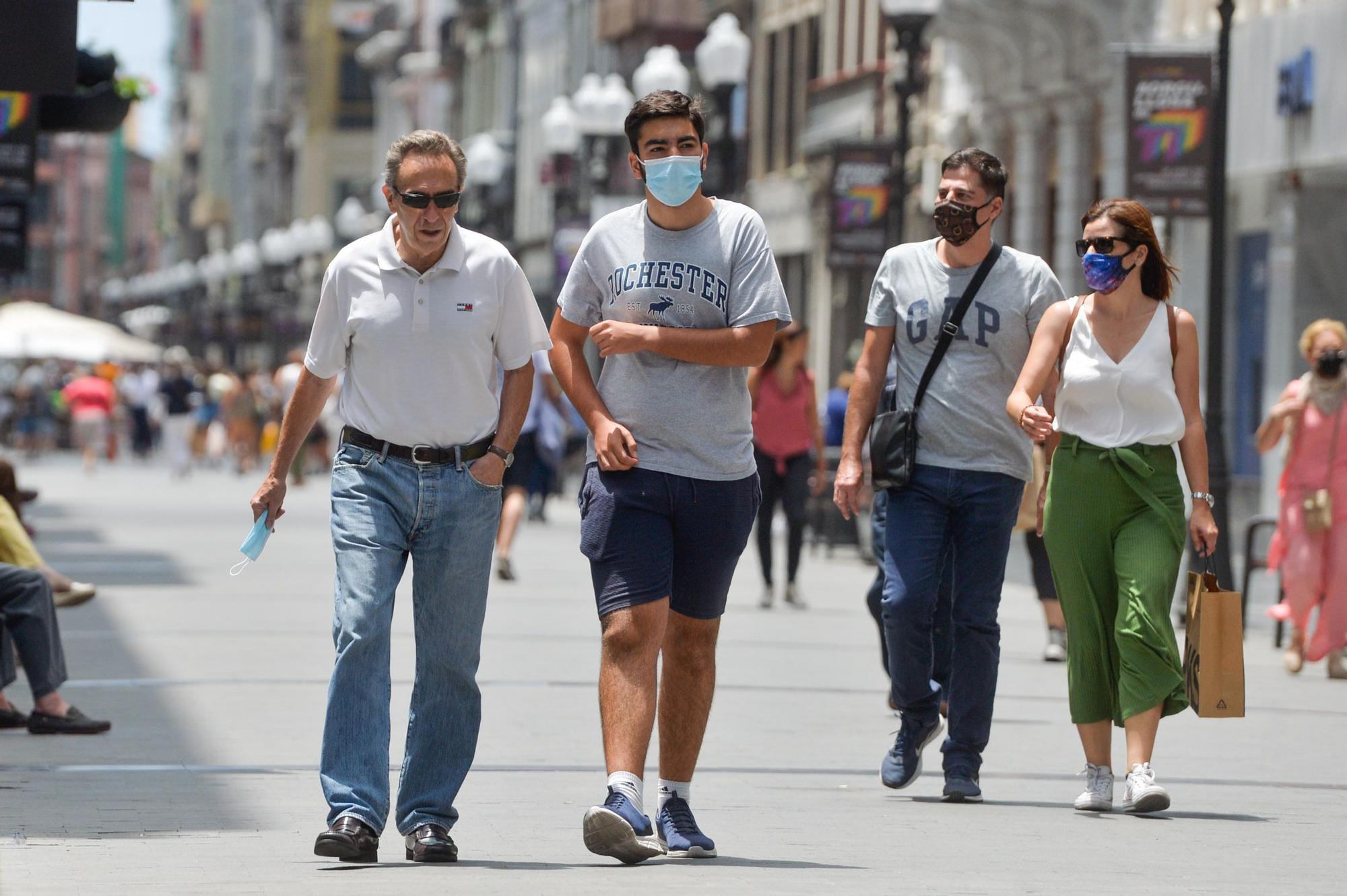 Así fue el primer día sin mascarillas en Las Palmas de Gran Canaria