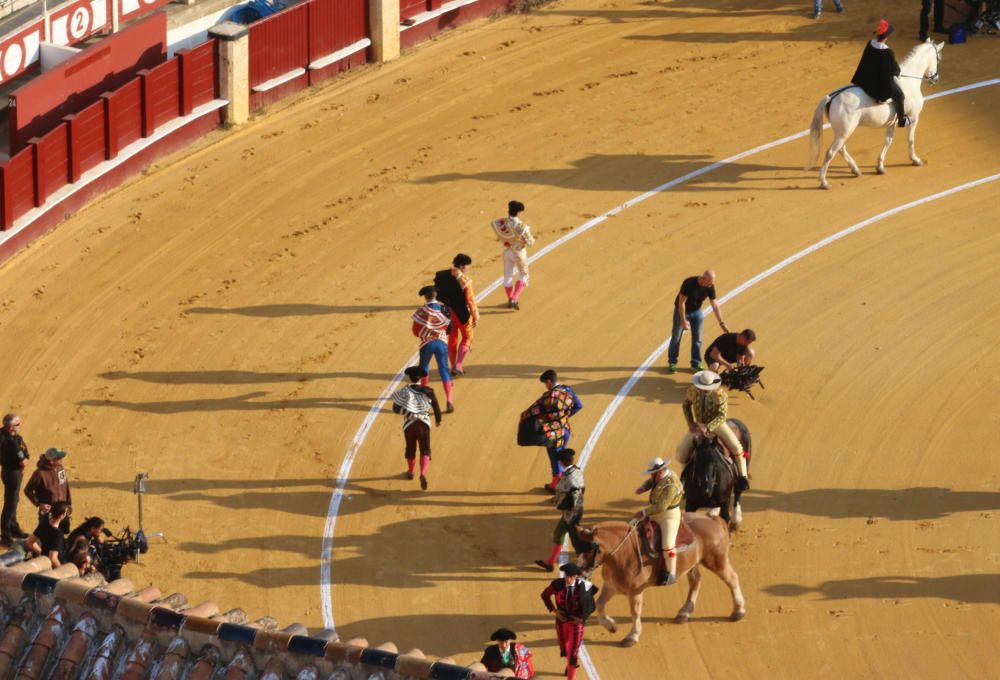 Este martes continúa el rodaje de ''Genius'' en la plaza de toros de La Malagueta