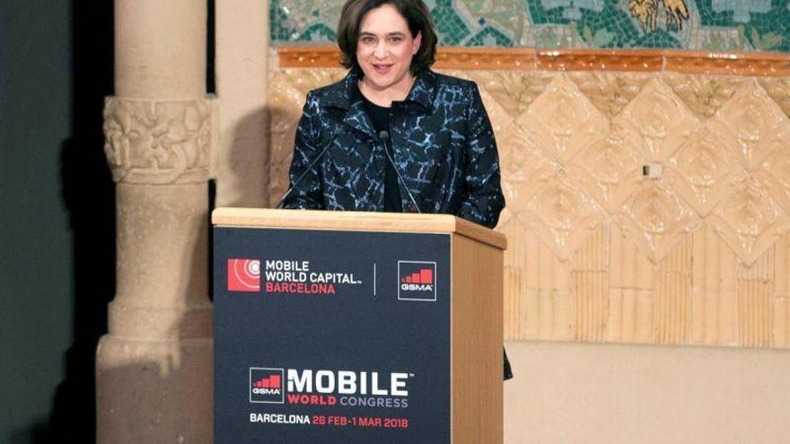 Ada Colau: &quot;El MWC también se celebrará el próximo año en Barcelona&quot;