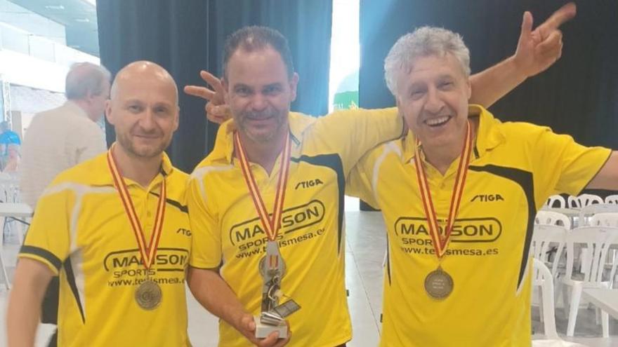 El trio de jugadores zamoranos que se colgó el bronce en los Campeonatos de España