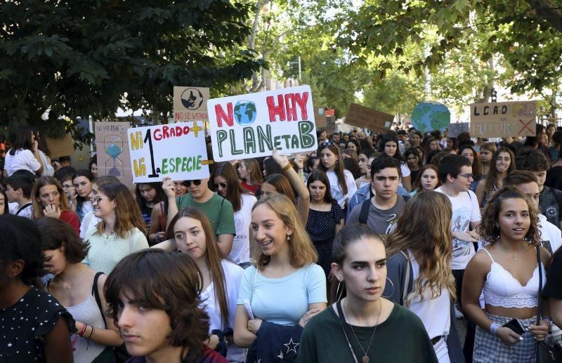 Manifestación por el clima en Zaragoza