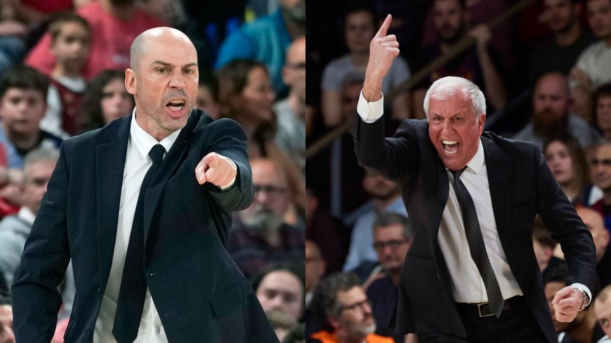 Joan Peñarroya y Zeljko Obradovic, dos entrenadores temperamentales