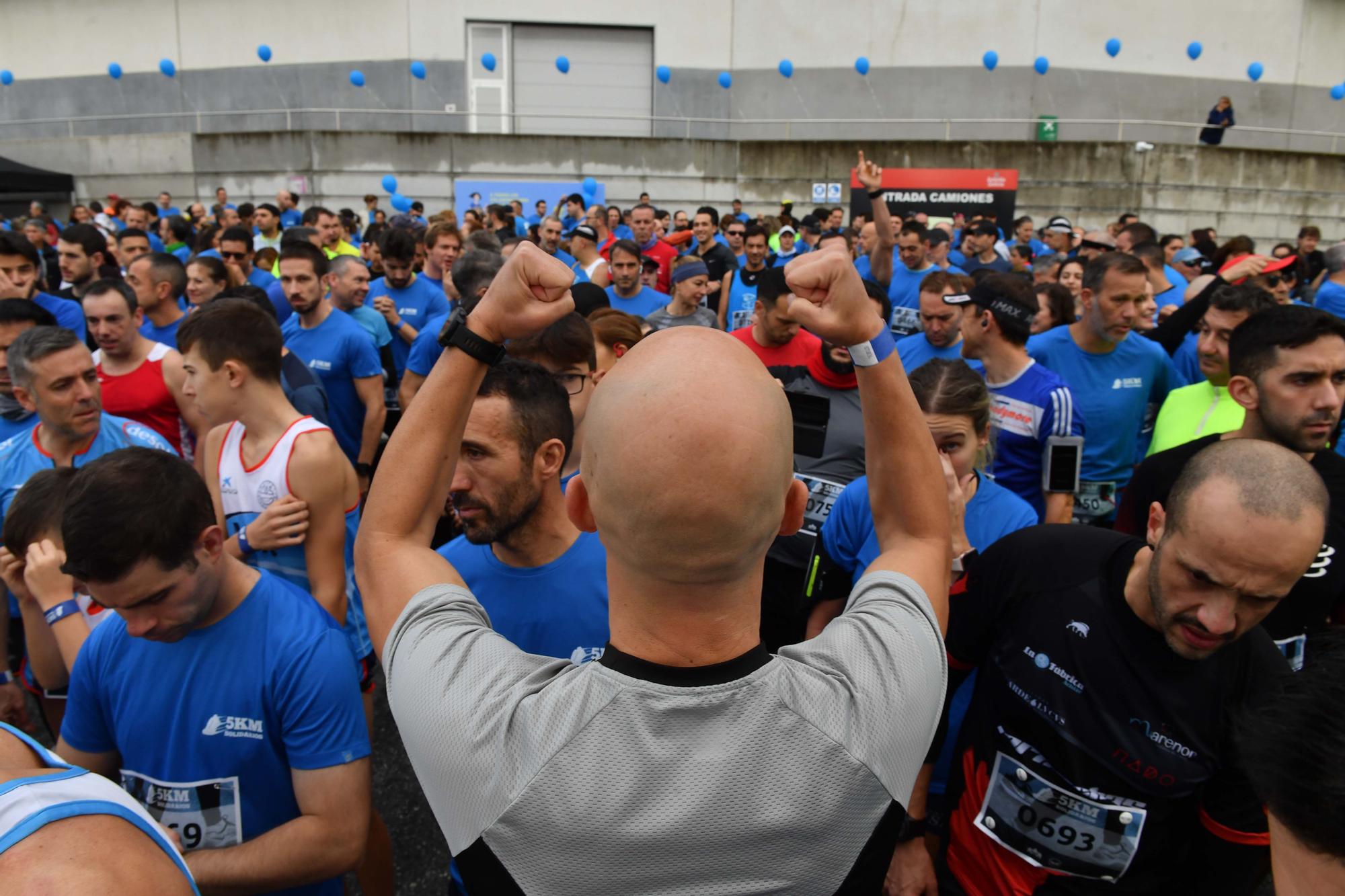 La carrera 5KM Solidarios en Agrela y con la salida en la fábrica de Estrella