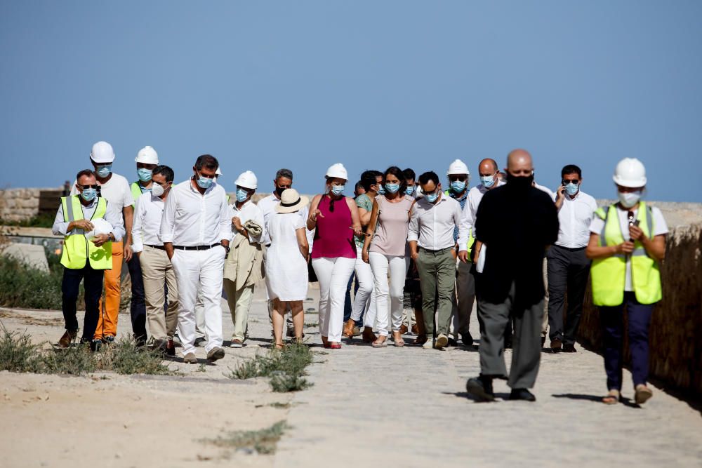 Visita a las obras del Parador de Turismo de Ibiza