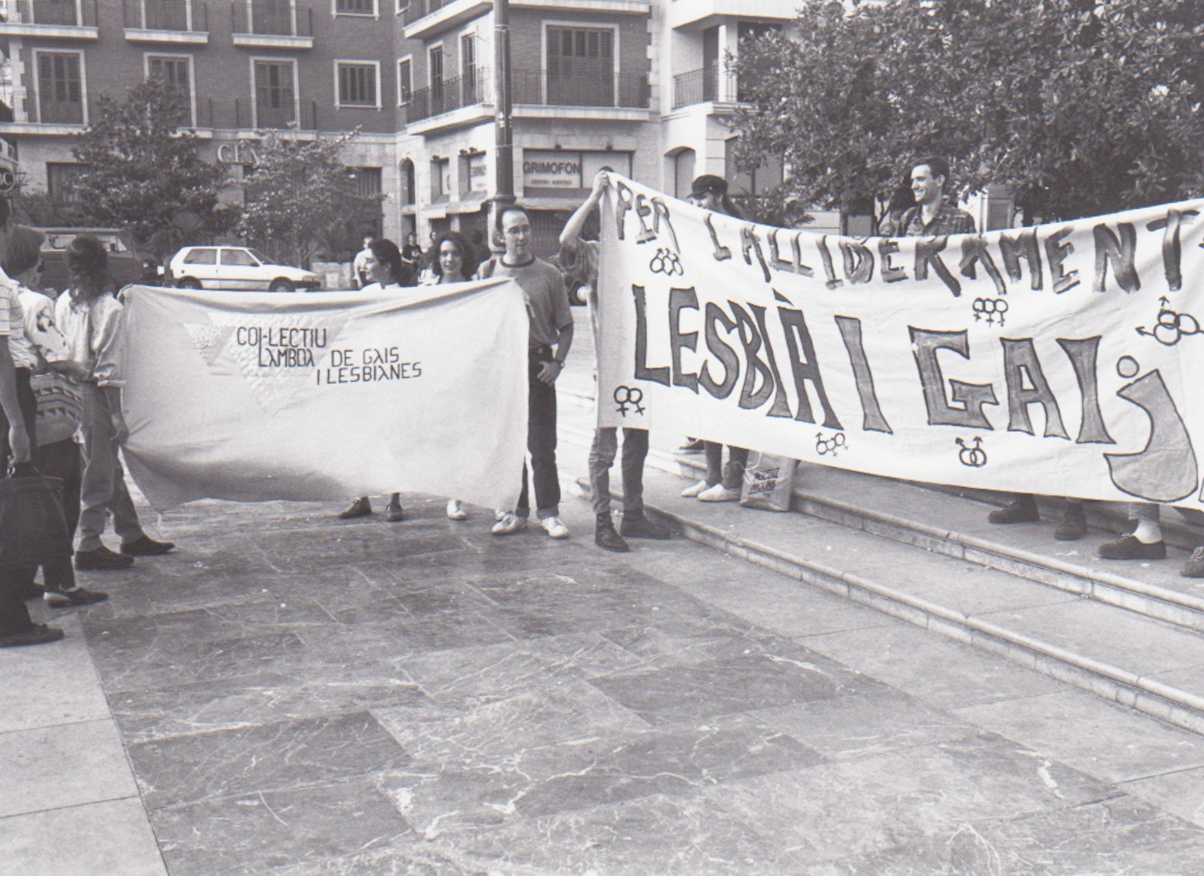 Manifestación de gais y lesbianas en 1988