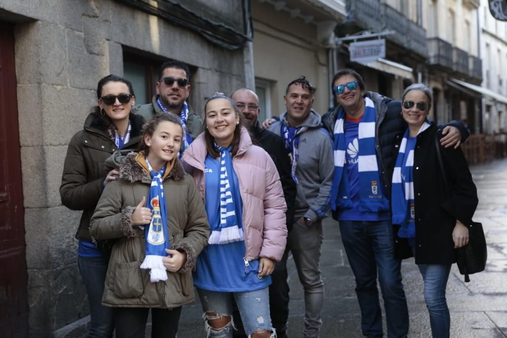 La afición del Oviedo toma Lugo