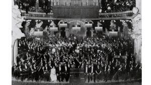 Estreno de ’La Pasión según San Mateo’ en 1921 en el Palau de la Música Catalana.