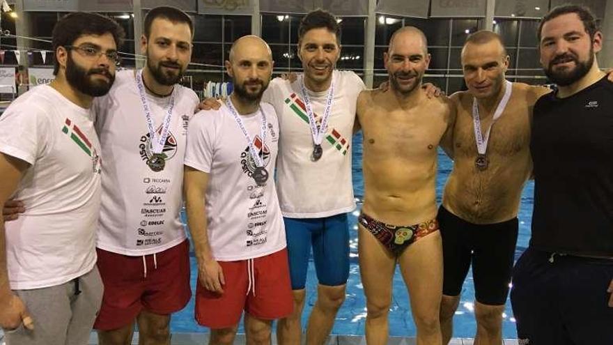 Integrantes del CNS en el Campeonato Gallego Máster.