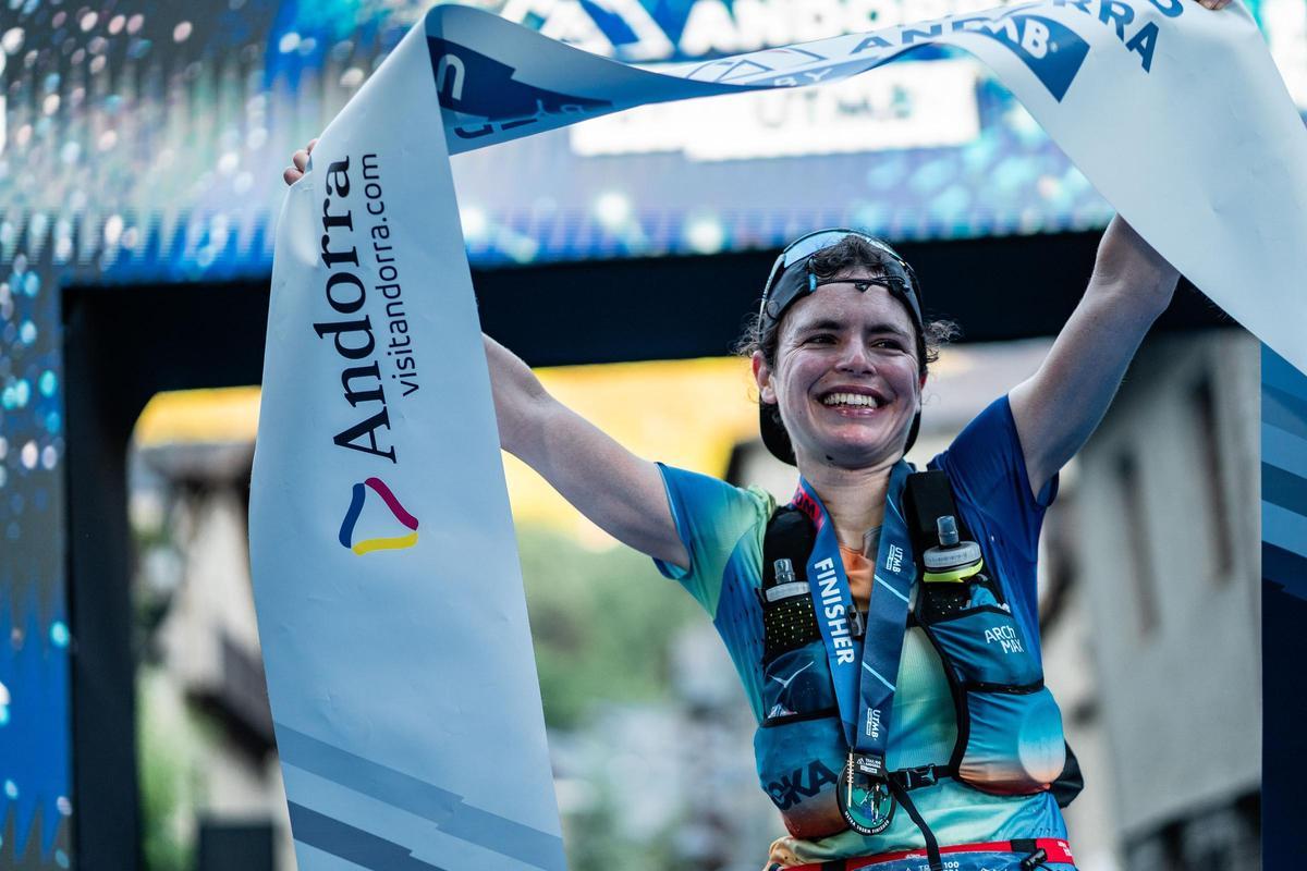 Una finisher de la Trail 100 Andorra by UTMB 2024