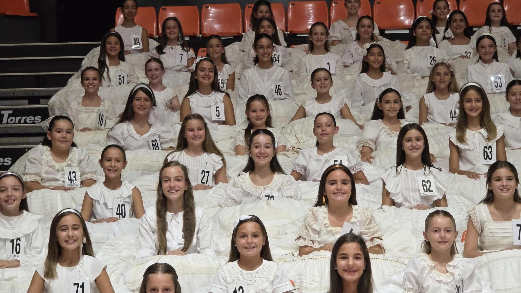 Asi ha sido el ensayo de la elección de candidatas a Falleras Mayores de València 2026