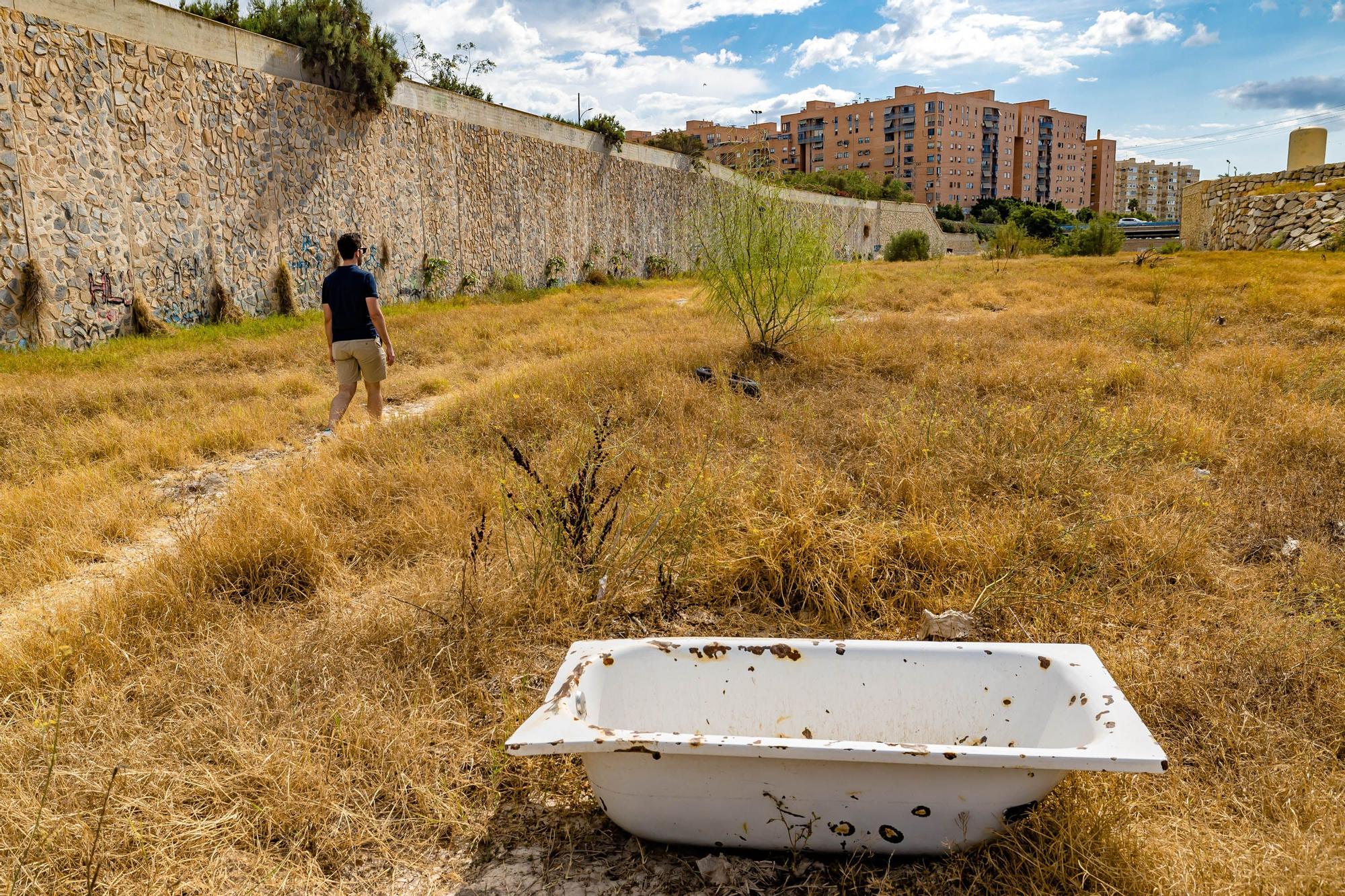 Estado de los barrancos de la ciudad de Alicante de cara a las próximas lluvias