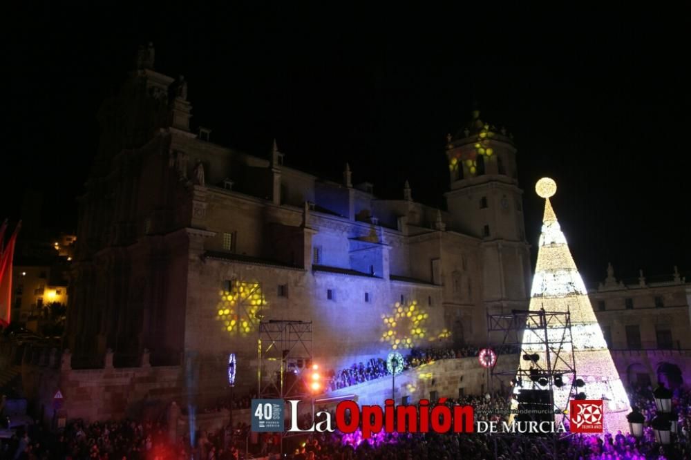 Encendido de luces de Navidad en Lorca