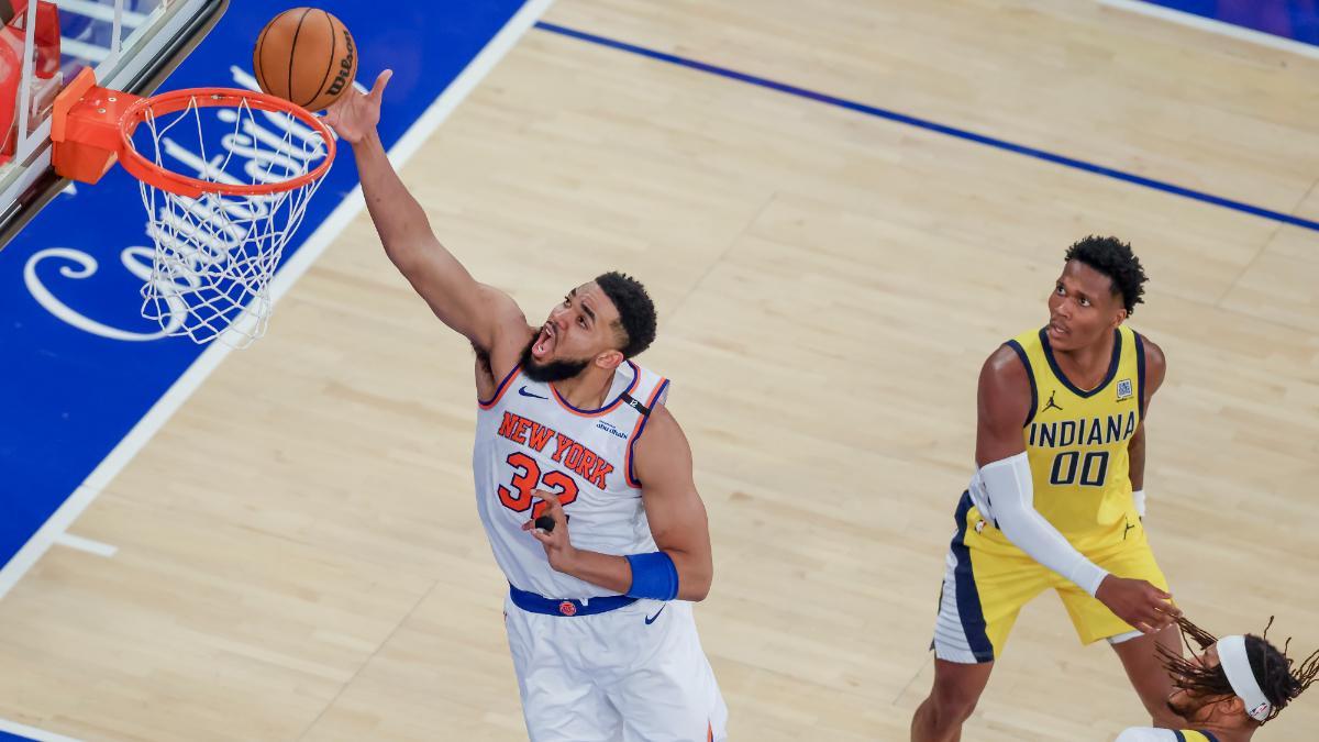 Karl-Anthony Towns durante el partido ante los Pacers