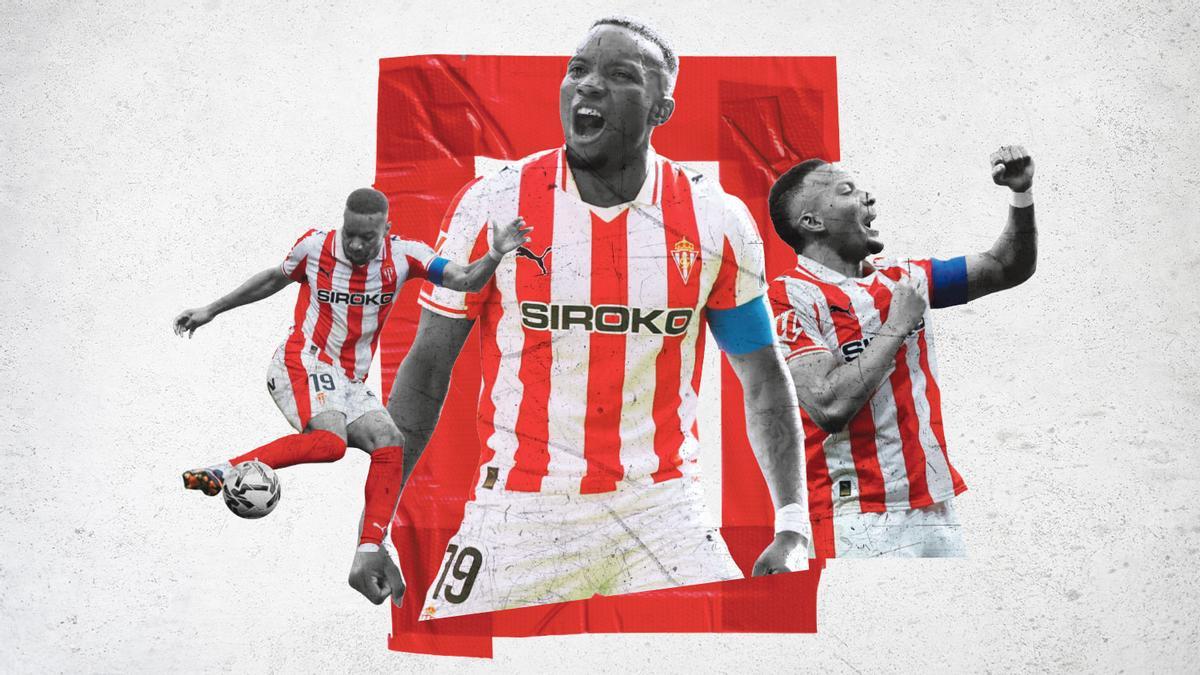 Otero, un filón en el área: el delantero del Sporting está en el top de Segunda en contribuciones de gol