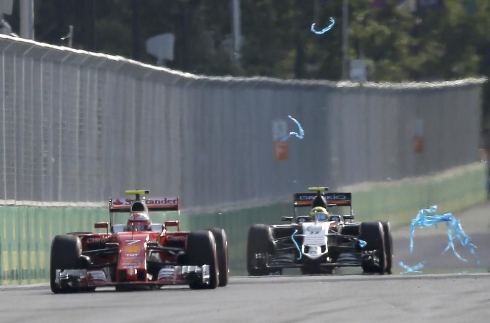 Las mejores imágenes de la carrera disputada en el circuito urbano de Bakú.