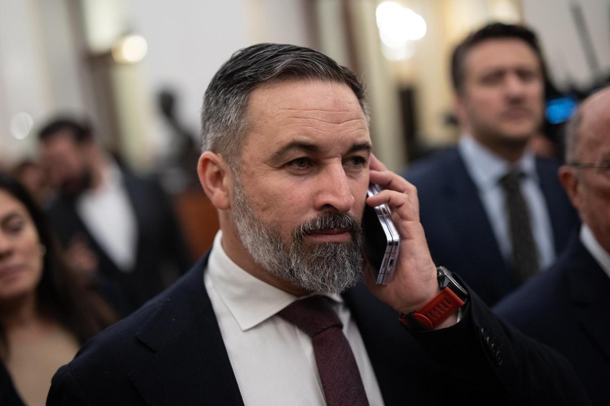 El líder de Vox, Santiago Abascal.