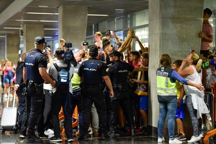 LLegada del Madrid al Aeropuerto de Gran Canaria