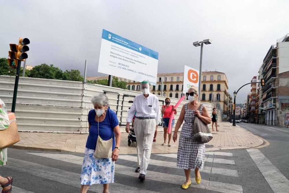 El calor se deja notar con fuerza en Málaga