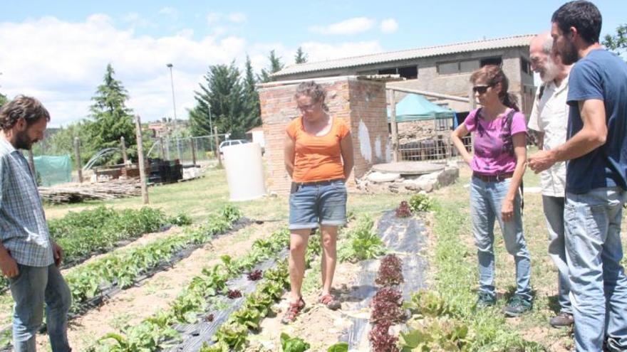 Visitants a l&#039;Hort del Navarro, a Súria