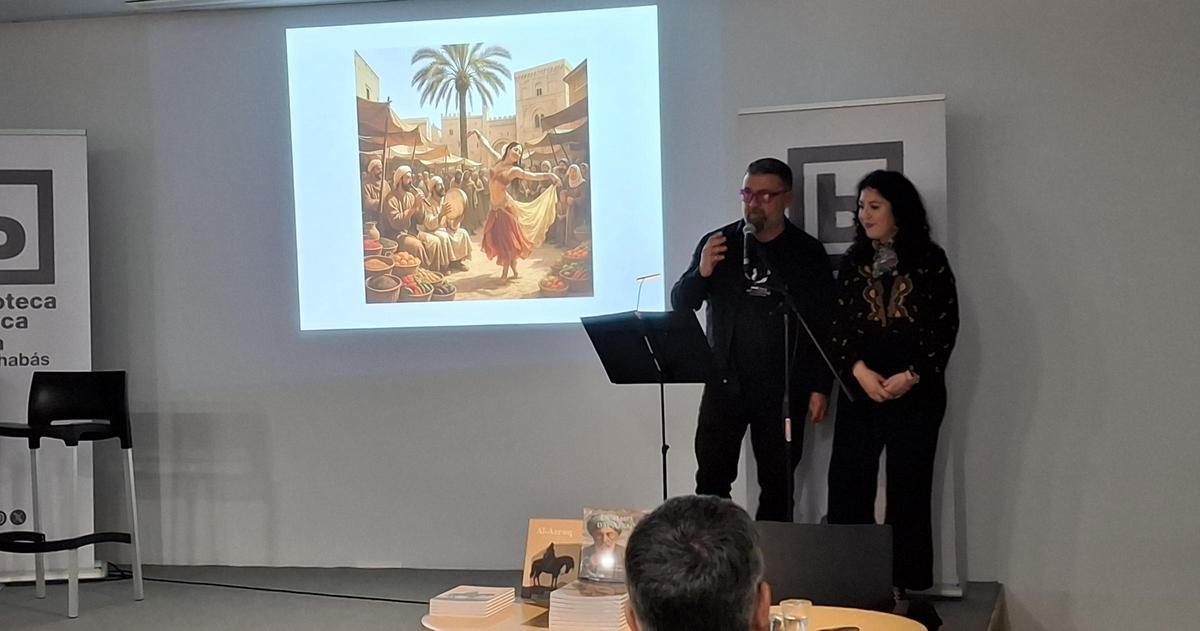 Joan Femenia y Sílvia Tàpia recitan uno de los poemas