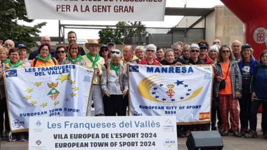 Manresa participa a les Franqueses del Vallès en la cloenda del cicle de passejades per a la gent gran | AJ. MANRESA