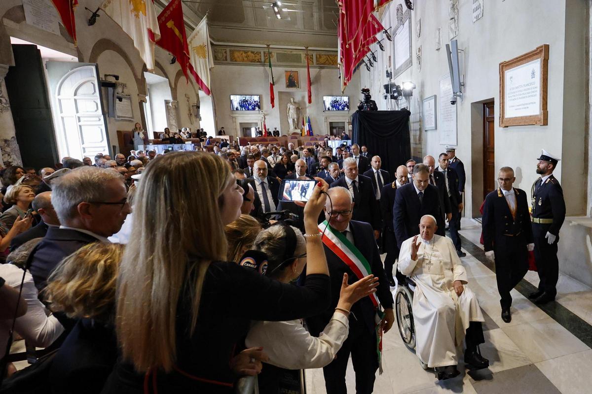 El Papa Francisco de visita en Roma