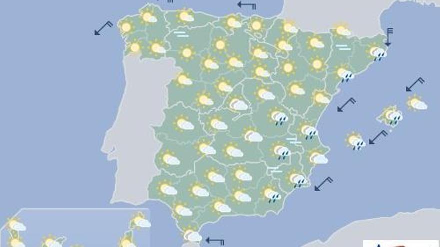 Cielos poco nubosos este viernes en Canarias