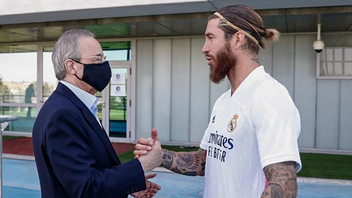 Florentino Pérez ve cómo se aleja la renovación de Sergio Ramos