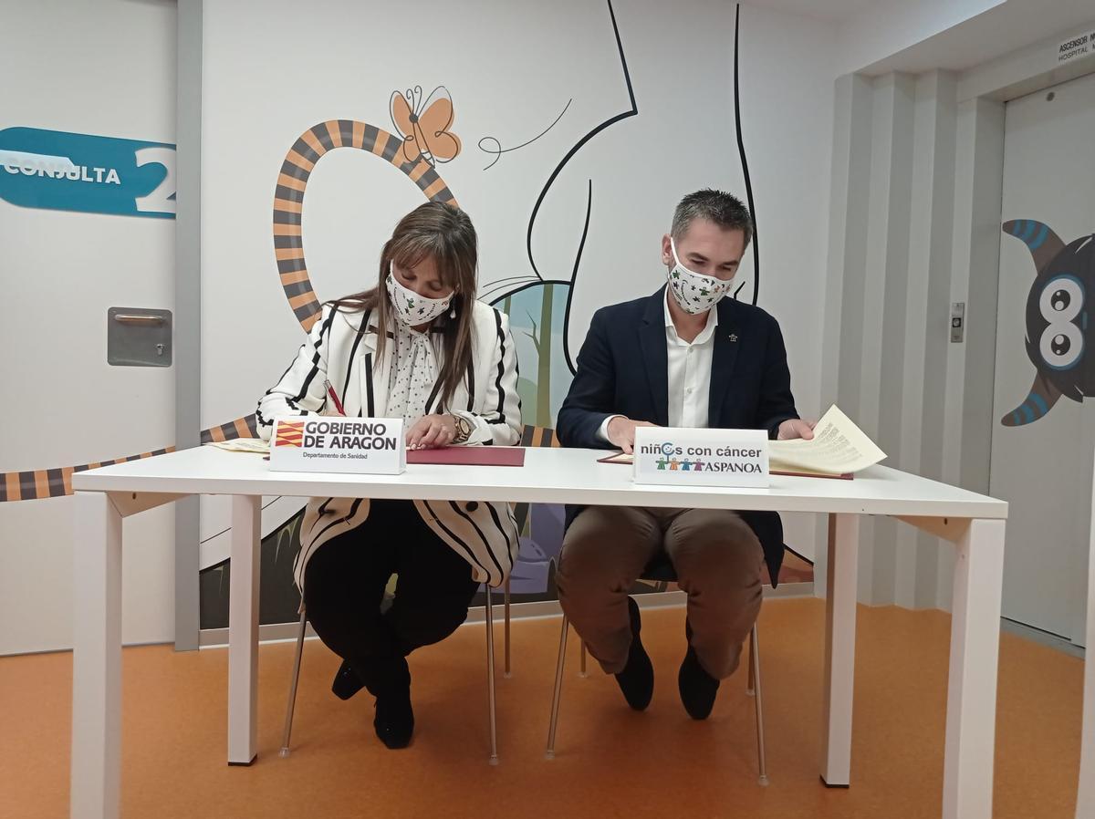 Renovación del convenio entre la DGA y Aspanoa.