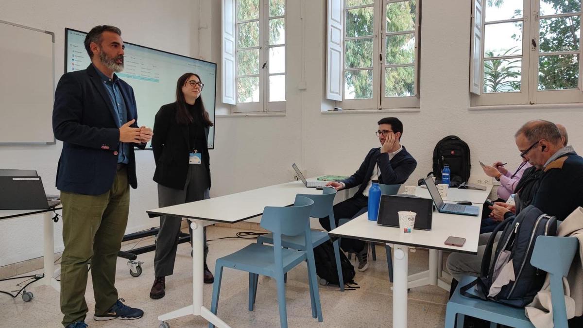 Luis Rodríguez en el encuentro europeo sobre residuos electrónicos celebrado en Málaga.