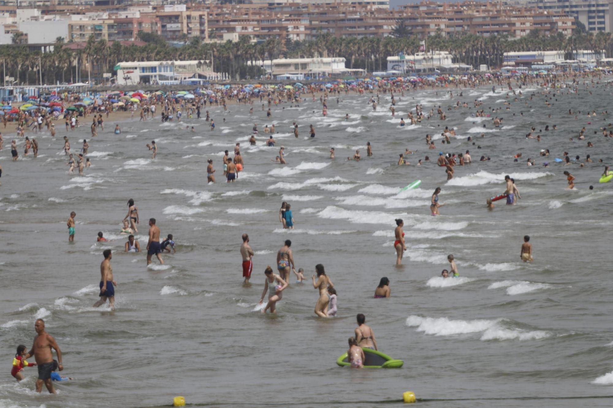 Playas llenas el último fin de semana de julio