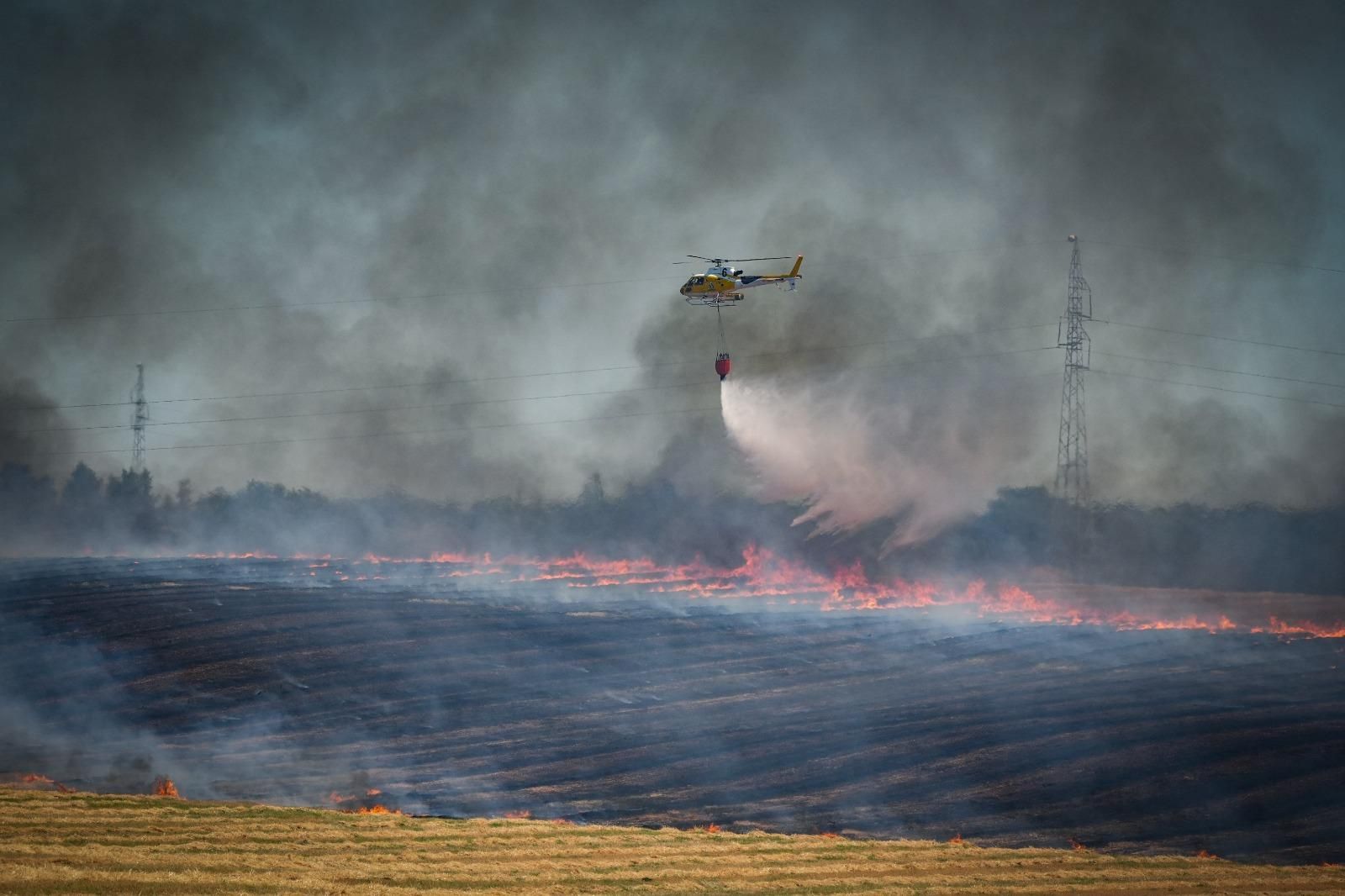 Un incendio en Sancha Brava (Badajoz) obliga a activar el nivel 1