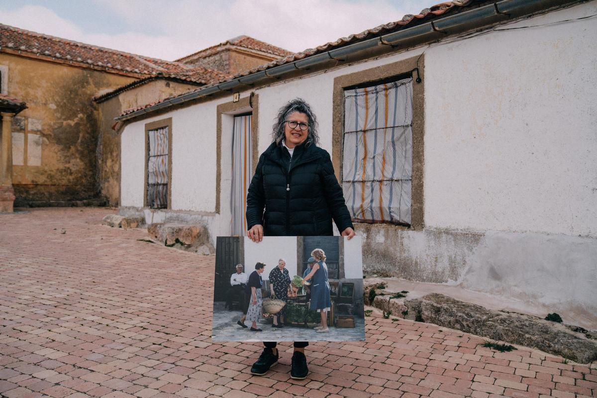 Eusebia, una vecina de Arahuetes, donde se rodó 'Cuéntame cómo pasó'.