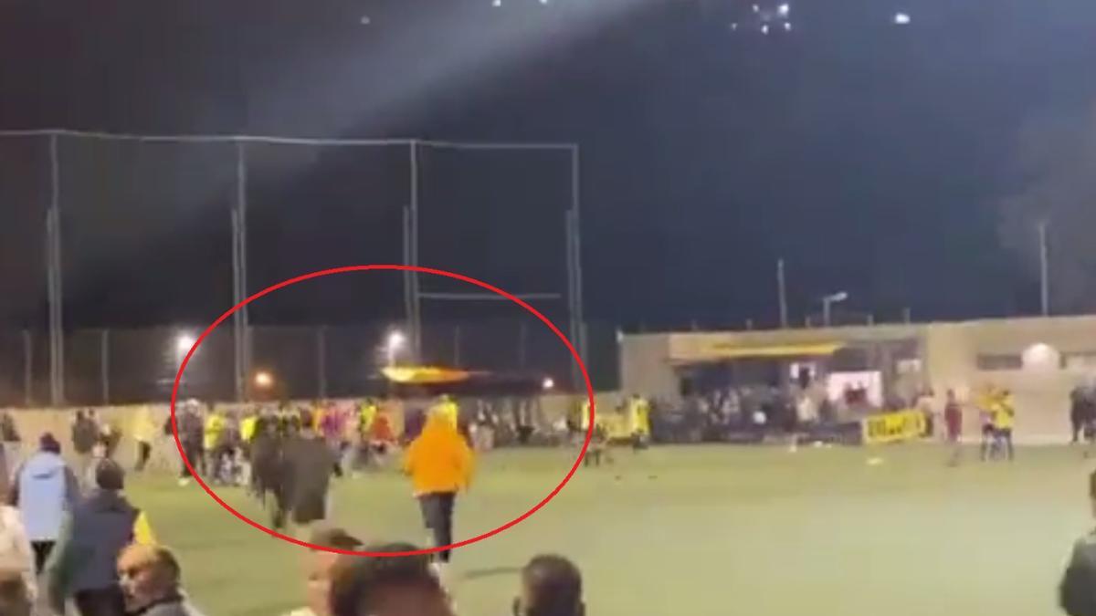 Pelea multitudinaria en el fútbol base de Canarias