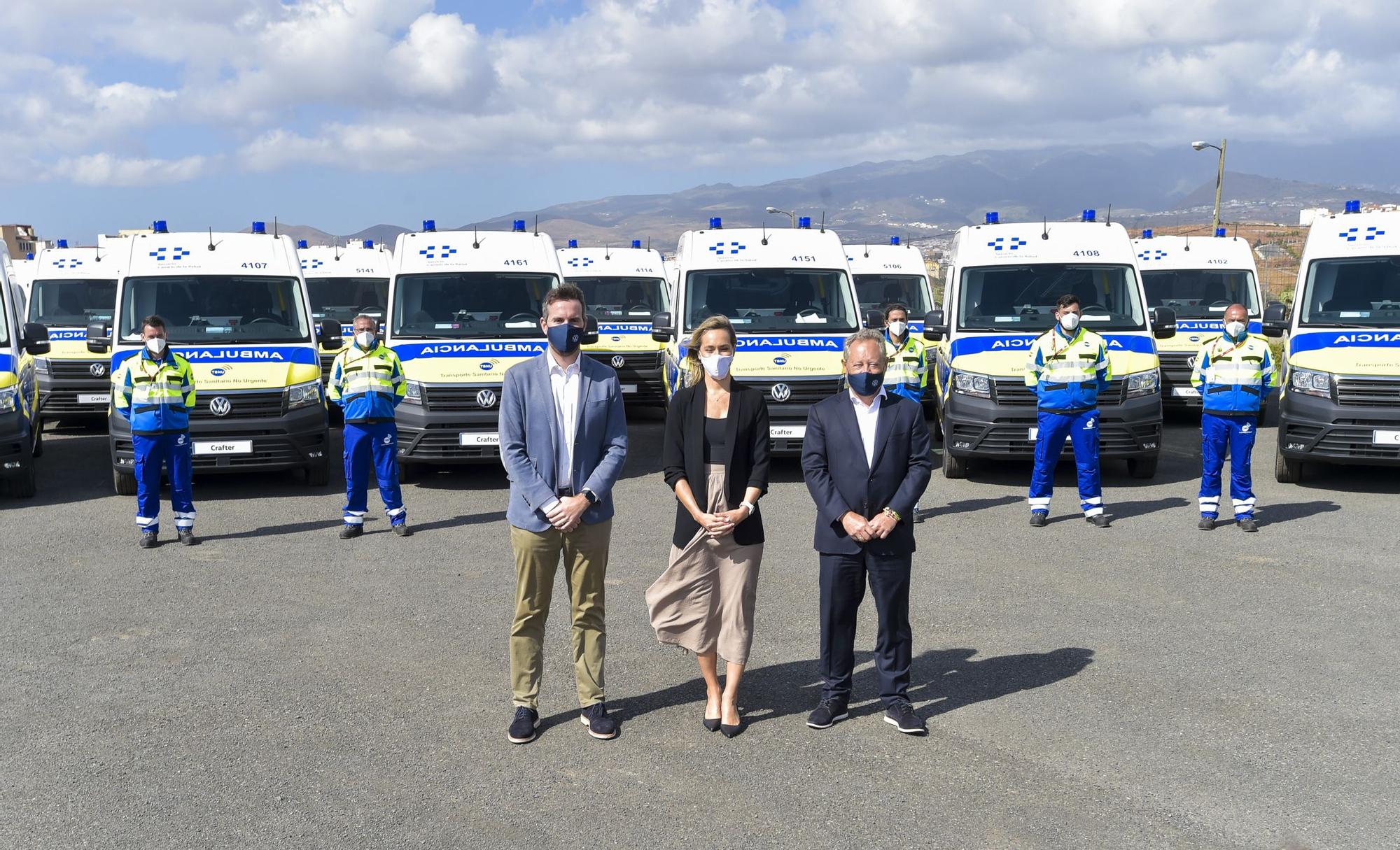 Presentación de nuevas ambulancias del transporte sanitario no urgente en Gran Canaria (5/06/2021)