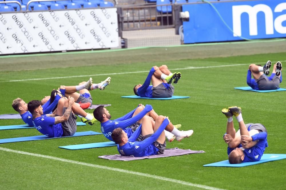 El Dépor prepara en Riazor el duelo de Las Palmas