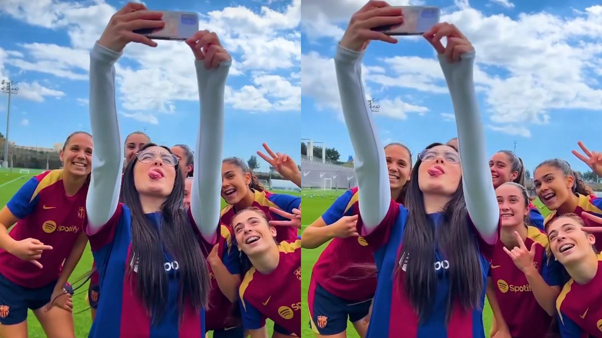 La visita más especial de Chiara Oliver al Barça