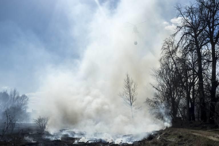 Incendio en los aledaños de El Ermitaño