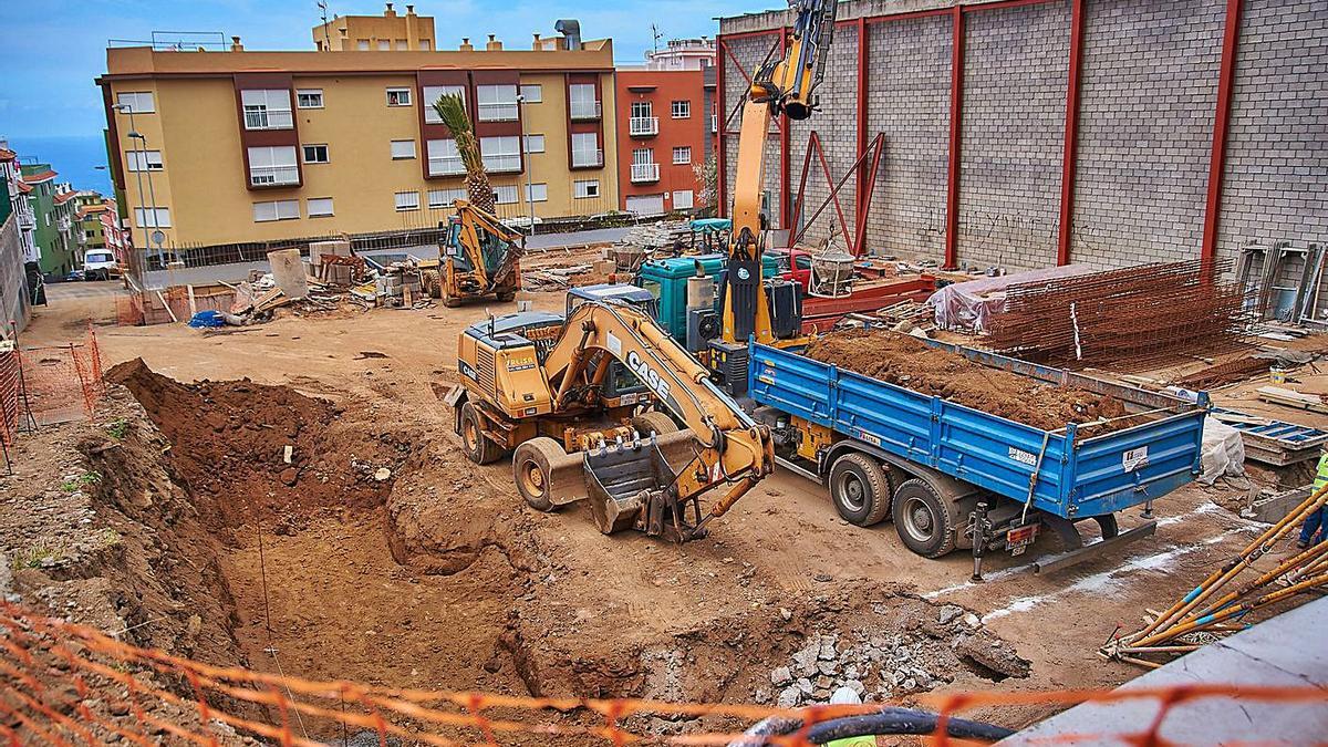 Imagen de archivo de unas obras en Tenerife.