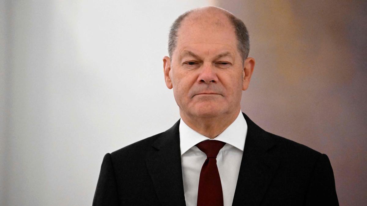 El canciller alemán, Olaf Scholz, durante un acto en Berlín.