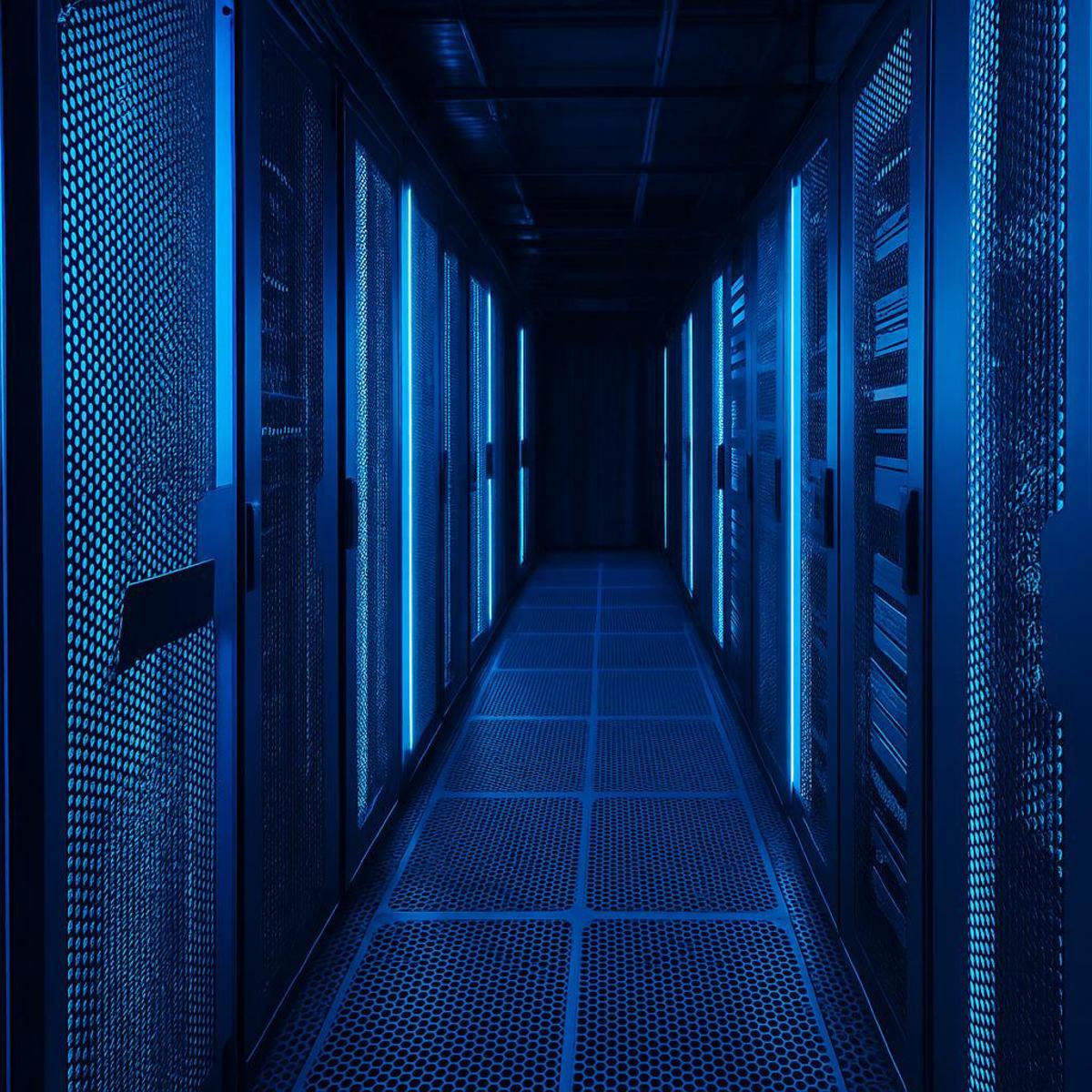 Así se ve “por dentro” el cerebro de internet: filas de servidores que almacenan y mueven datos para videollamadas, streaming o IA.