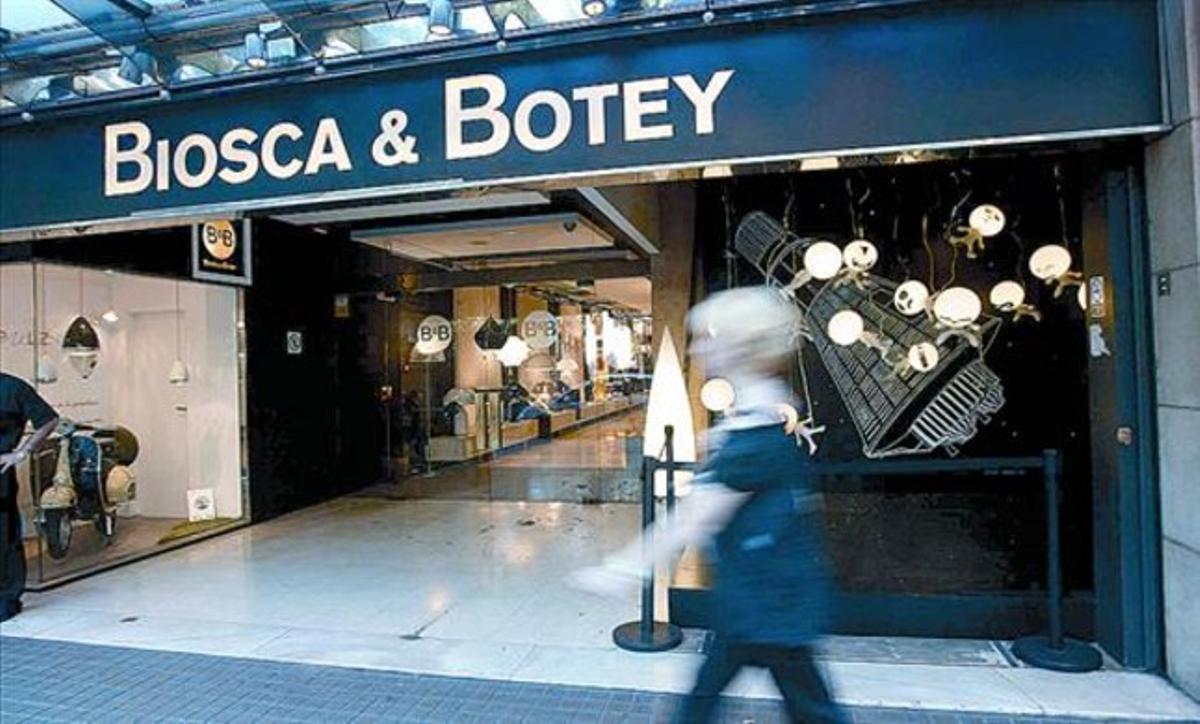 La botiga de Biosca & Botey de l’avinguda Diagonal de Barcelona, ahir. La botiga de Biosca & Botey de l’avinguda Diagonal de Barcelona, ahir.