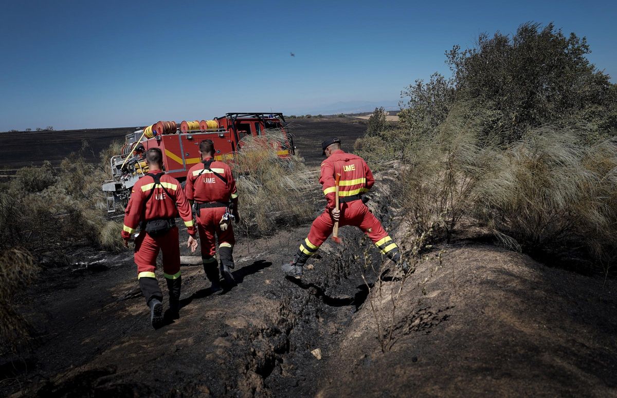 Incendio en la zona de Méntrida.