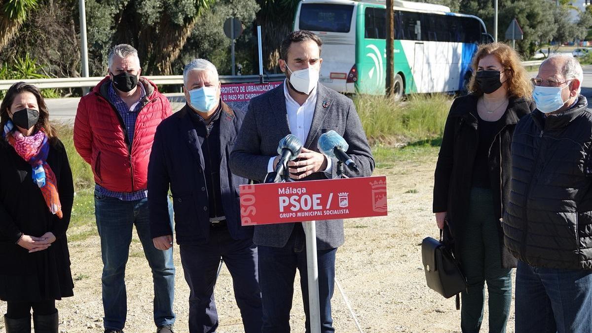 Rueda de prensa ofrecida hoy por Daniel Pérez, líder del PSOE en el Ayuntamiento.