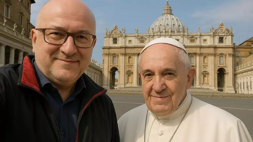 Un selfie con el Papa