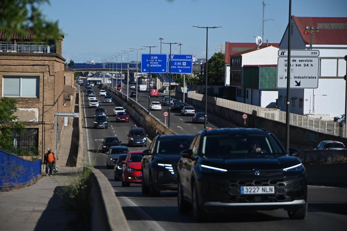 Retenciones en la carretera de Castellón.