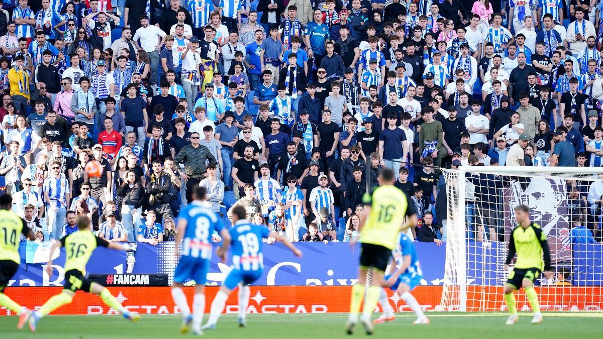 El RCDE Stadium, durante el duelo entre el Espanyol y el Betis