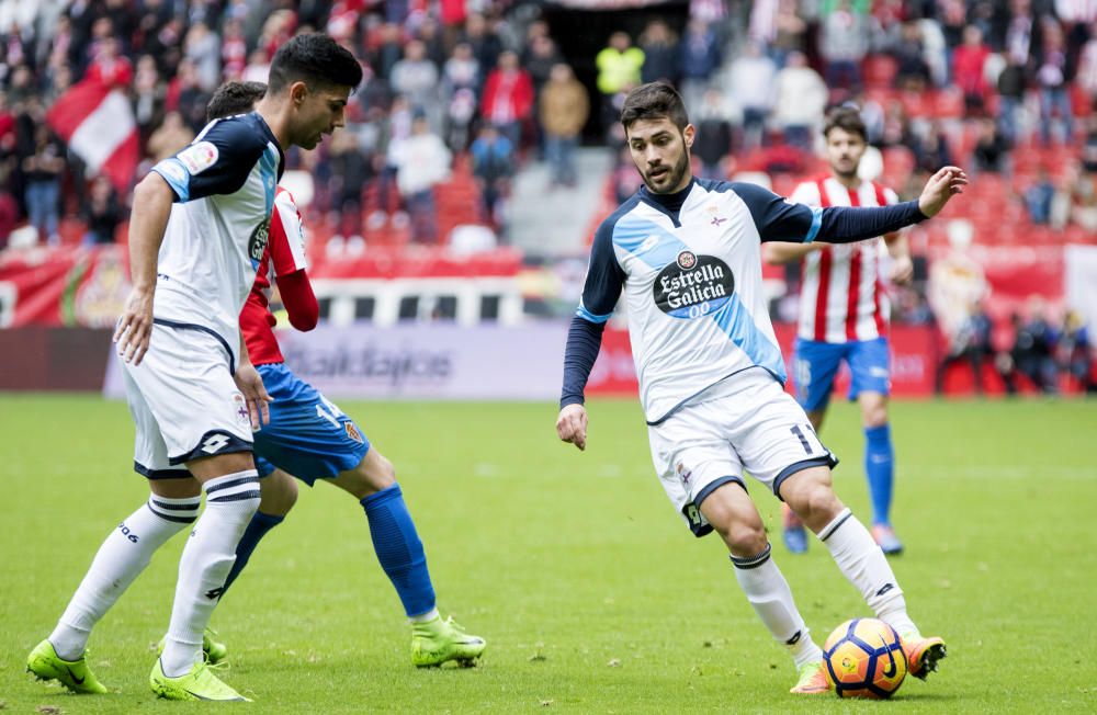 El Dépor gana en Gijón al Sporting