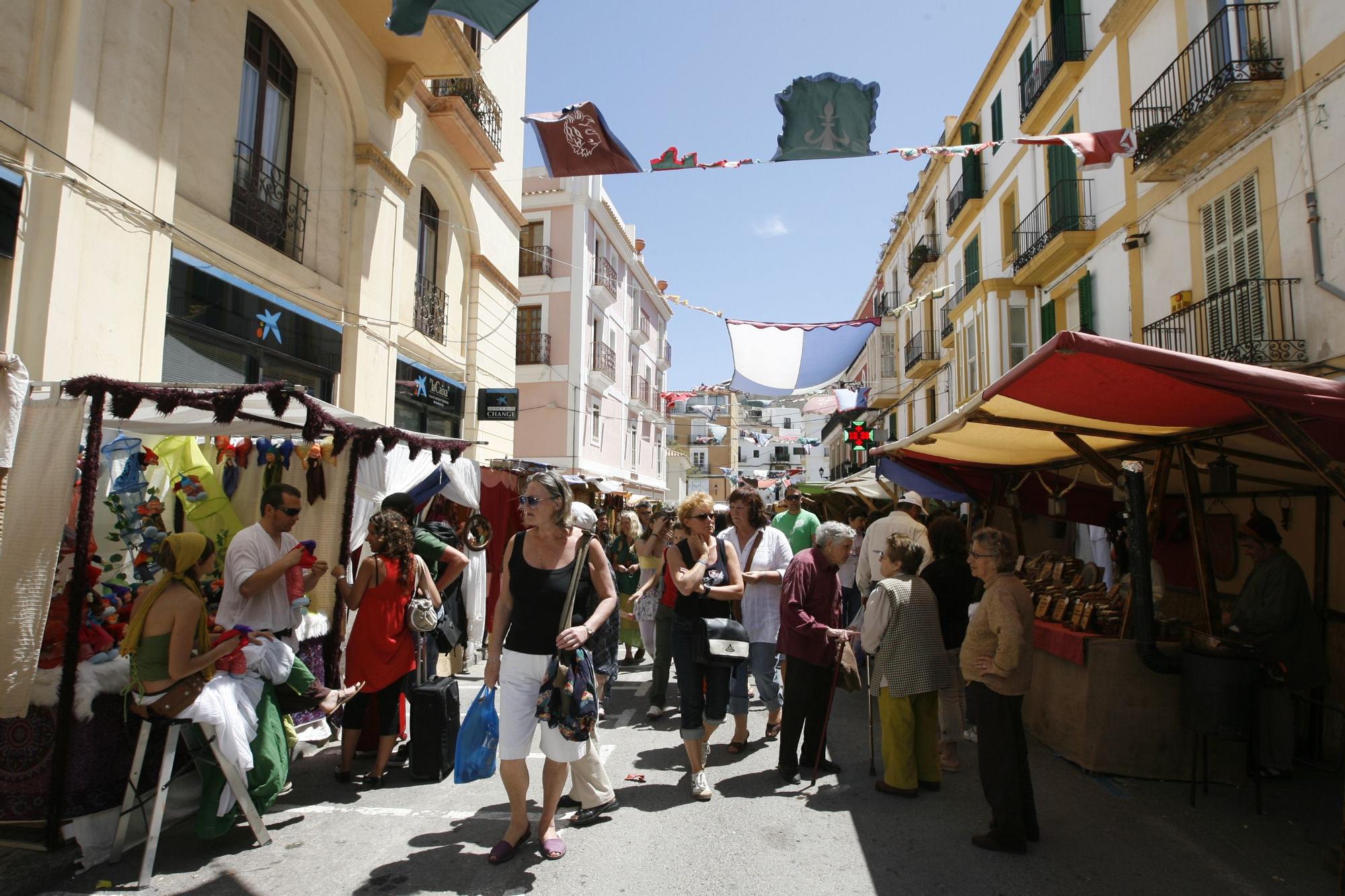 Edición de 2009 de la Feria Medieval de Ibiza.