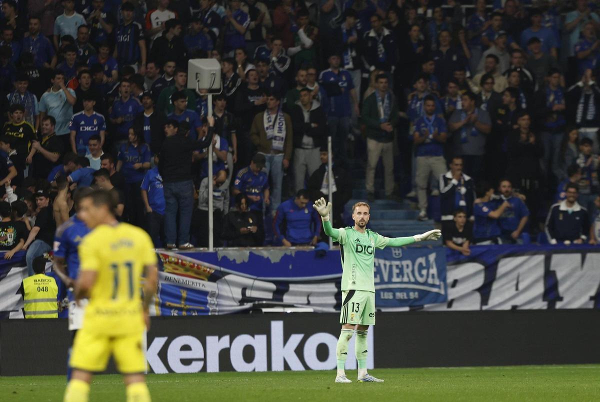 Real Oviedo-Villarreal, en imágenes